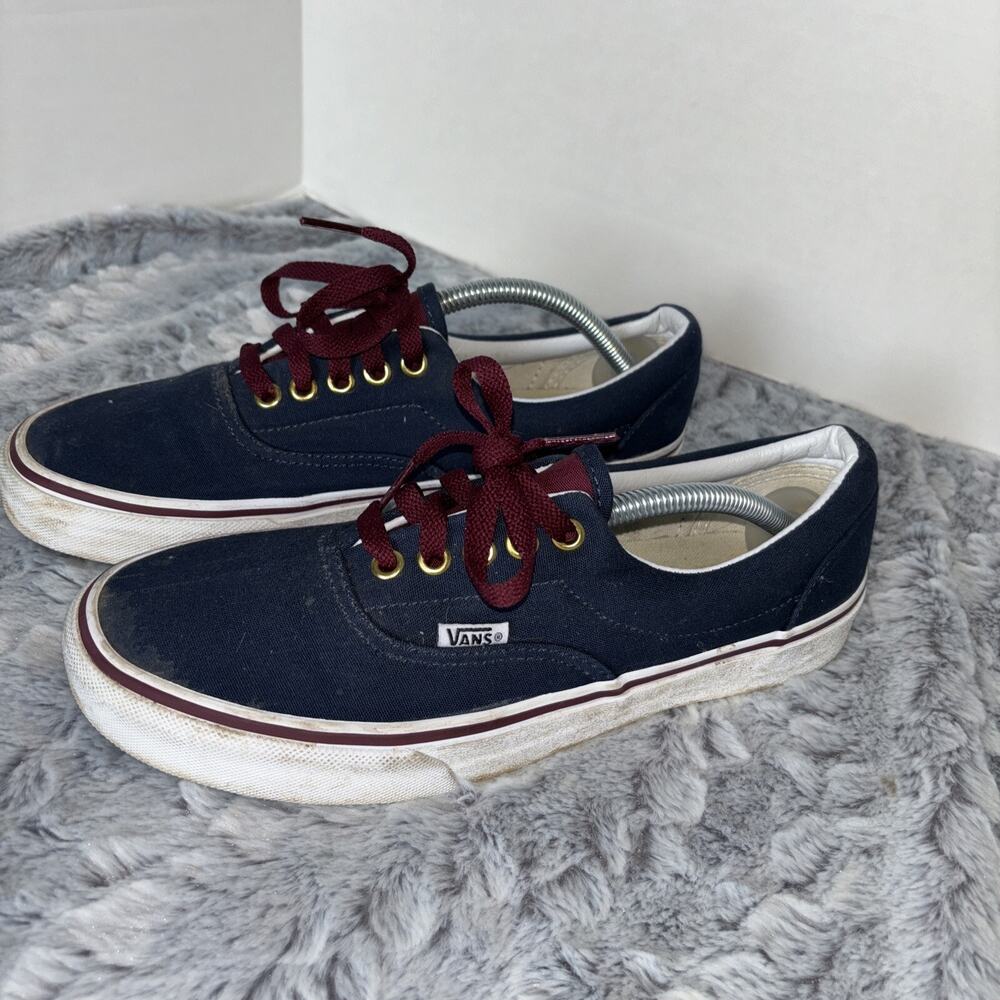 VANS Atwood Textile Mens SZ 8.0/Wm 9.5 Canvas Skateboard Shoes Sneakers Blue